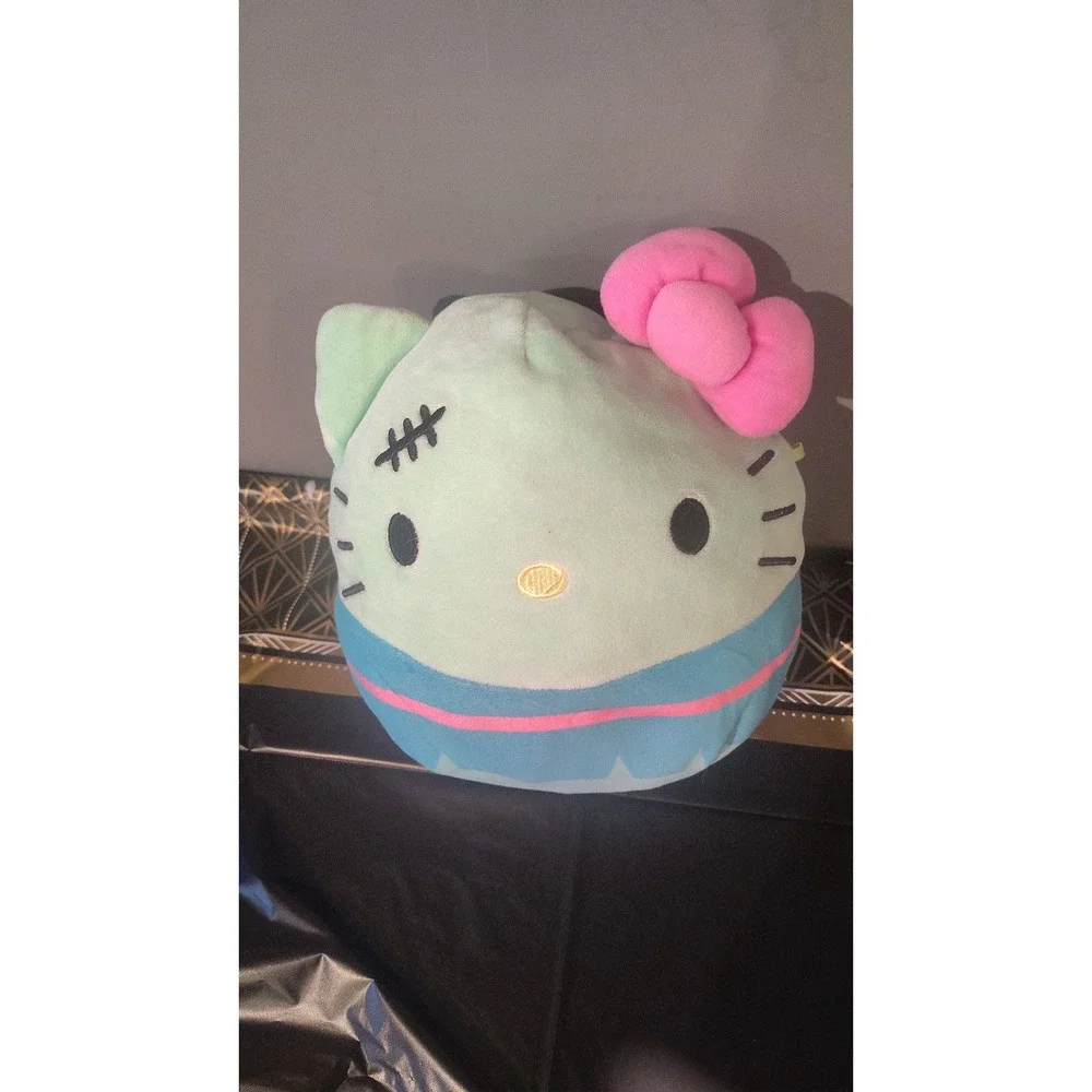 Squishmallows Hello Kitty Zombie Halloween Plush Mint Green Sanrio 8 inch
